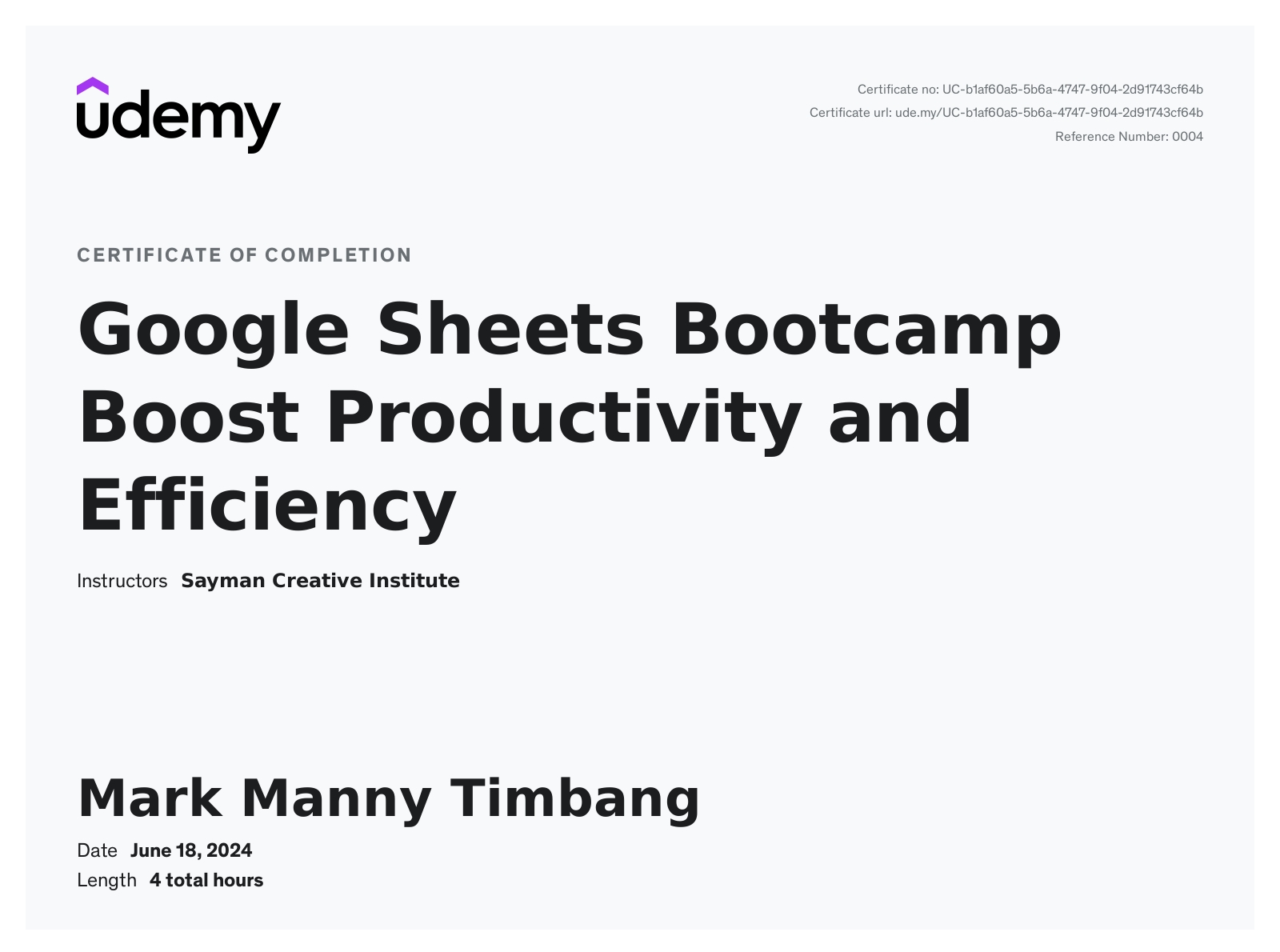 google sheets