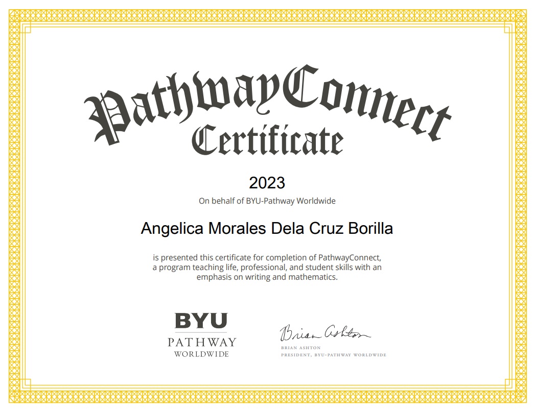 Pathway Connect Certificate