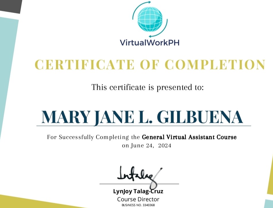 General Virtual Assistance Course