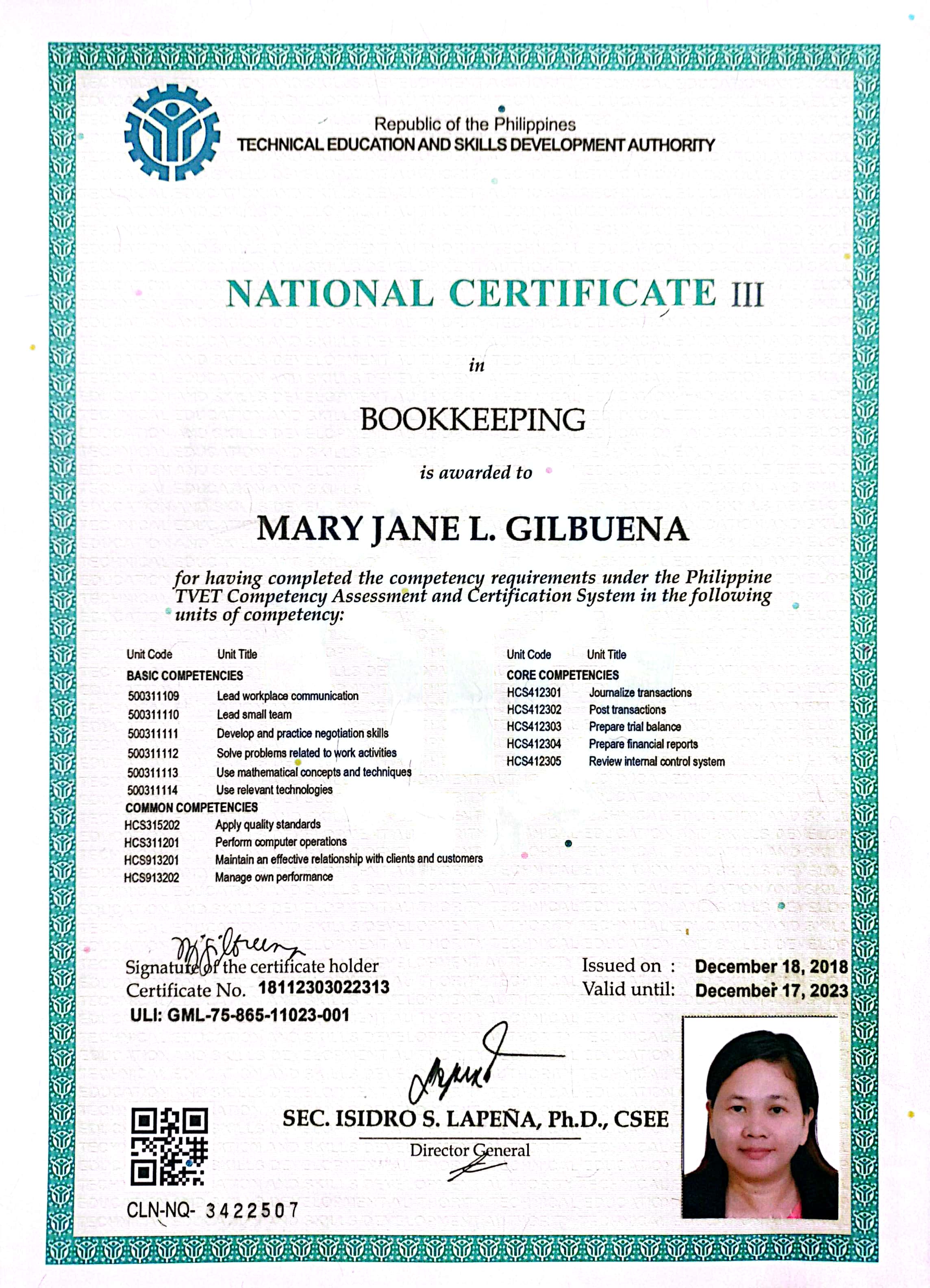 NC III Bookkeeping