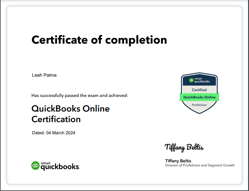 QuickBooks ProAdvisor