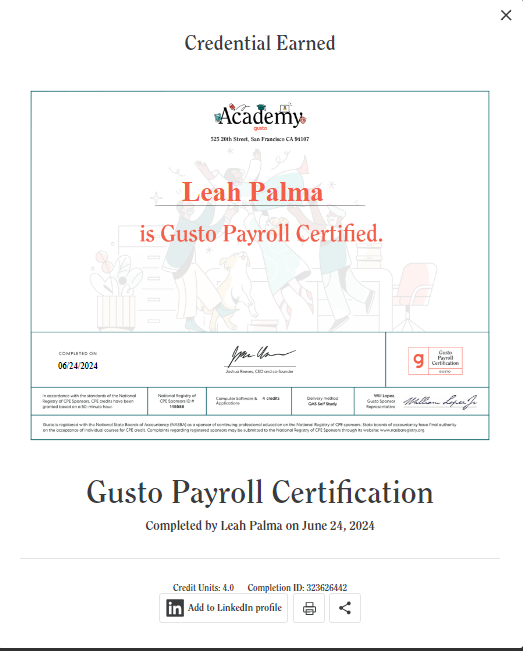 Gusto Payroll