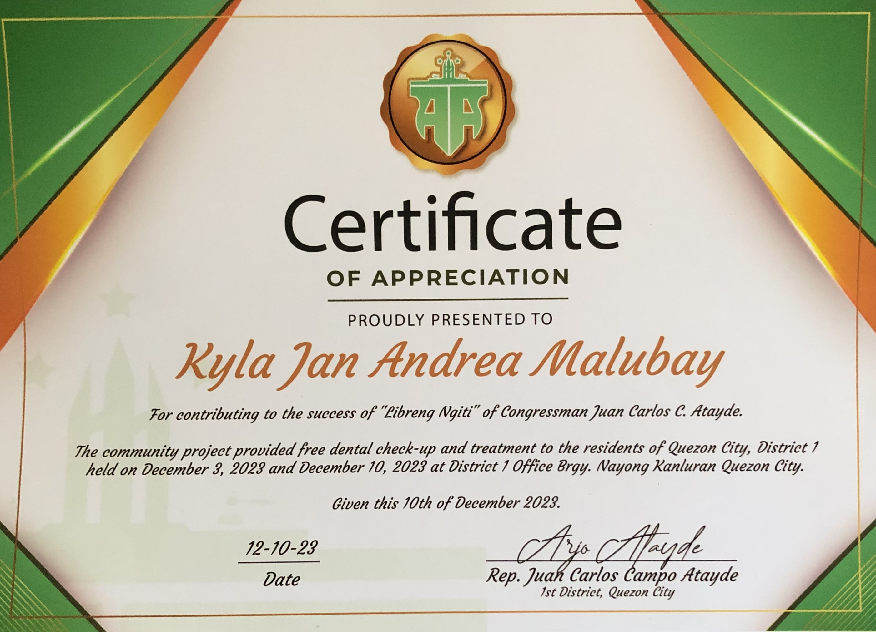 Dental Mission on December 2023