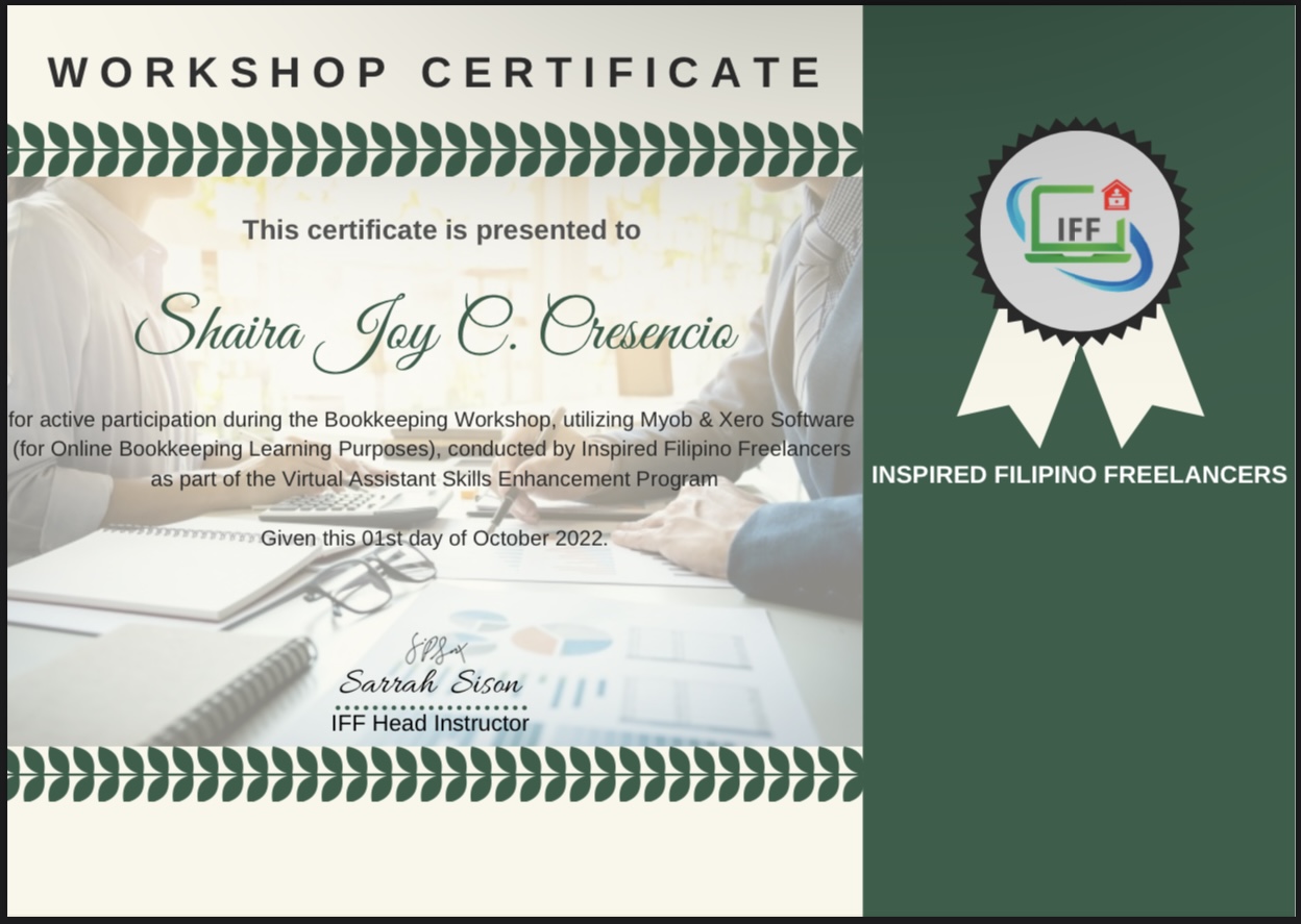 Bookkeeping Workshop