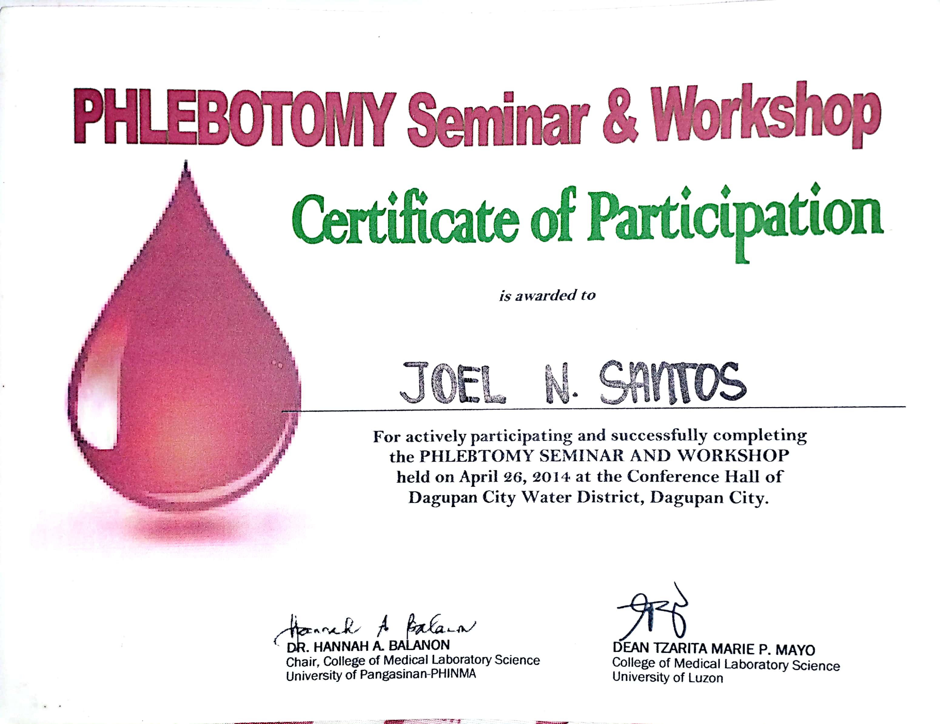 Phlebotomy Certificate