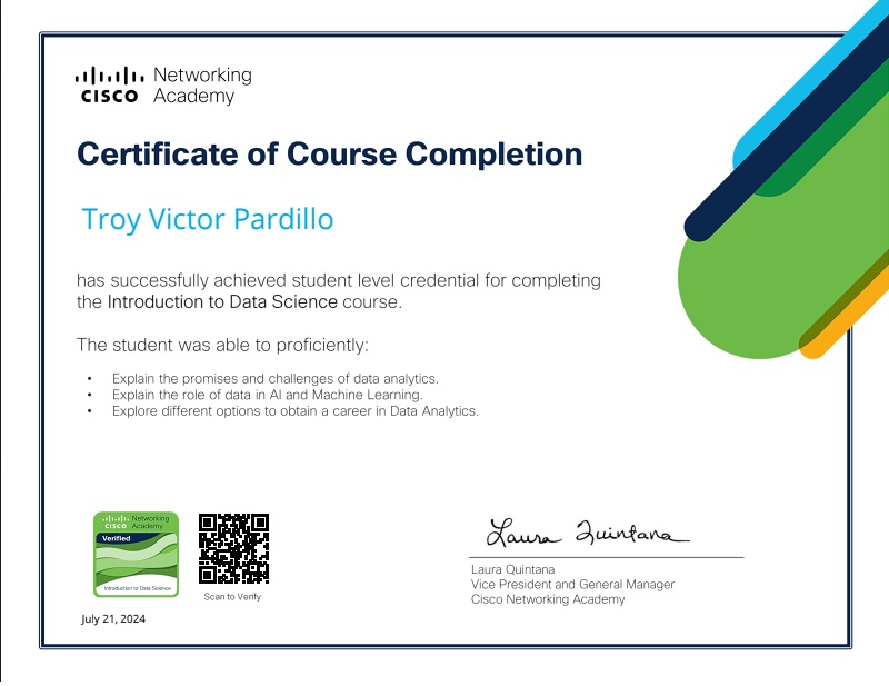 Cisco Intro to Data Science