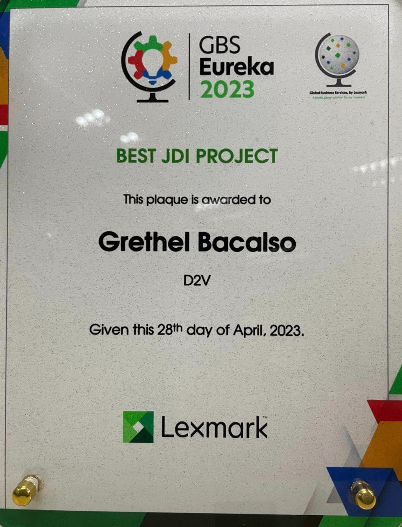 Best JDI Project Award