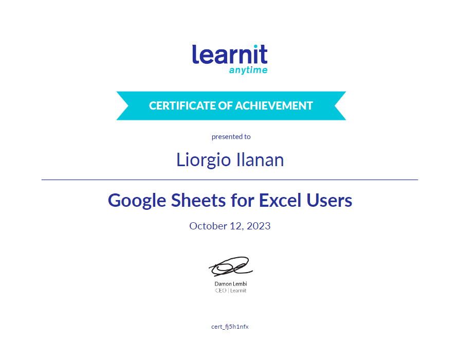 Google Sheets for Excel Users