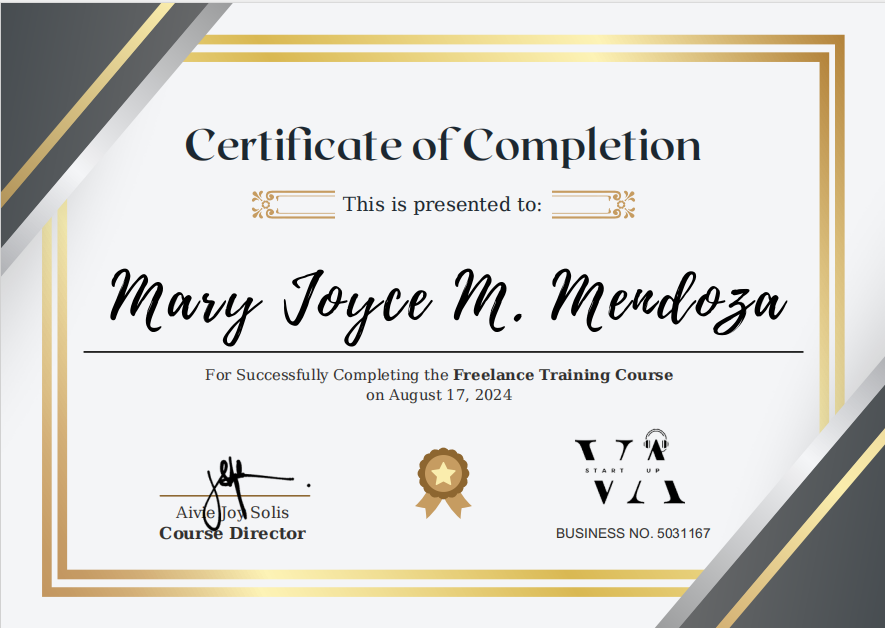 VA Start Up, Freelance Training Course