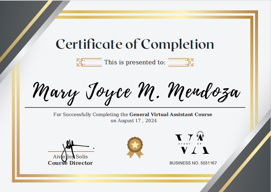 VA Start Up, General Virtual Assistant Course