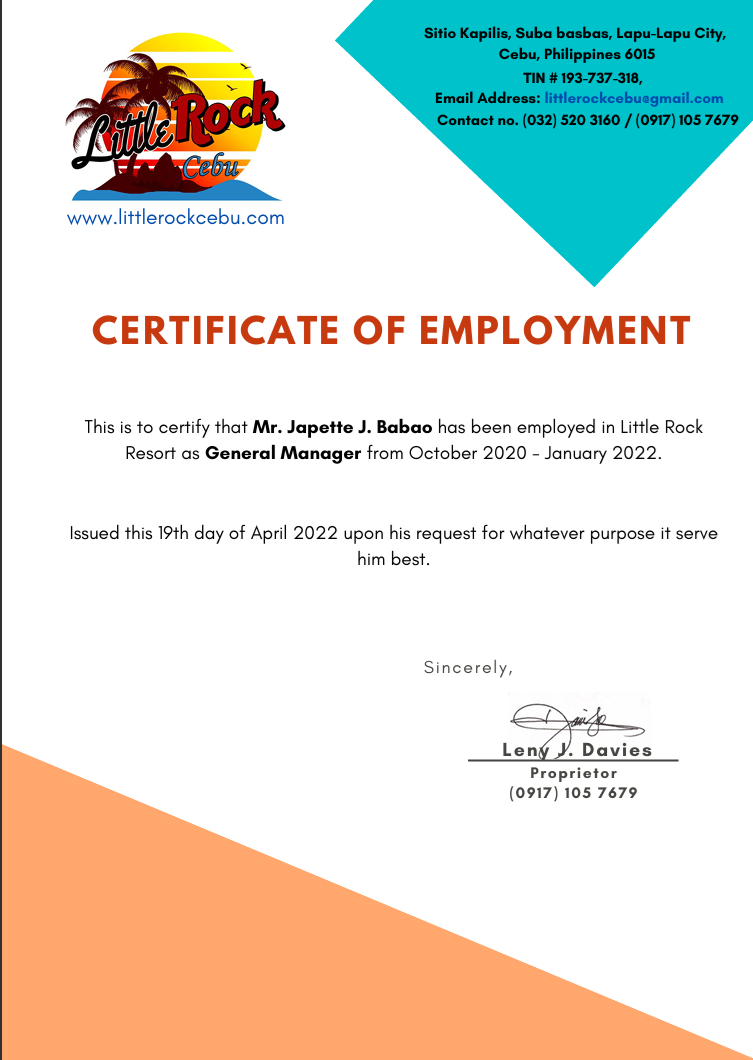 Hotel & resort Manager