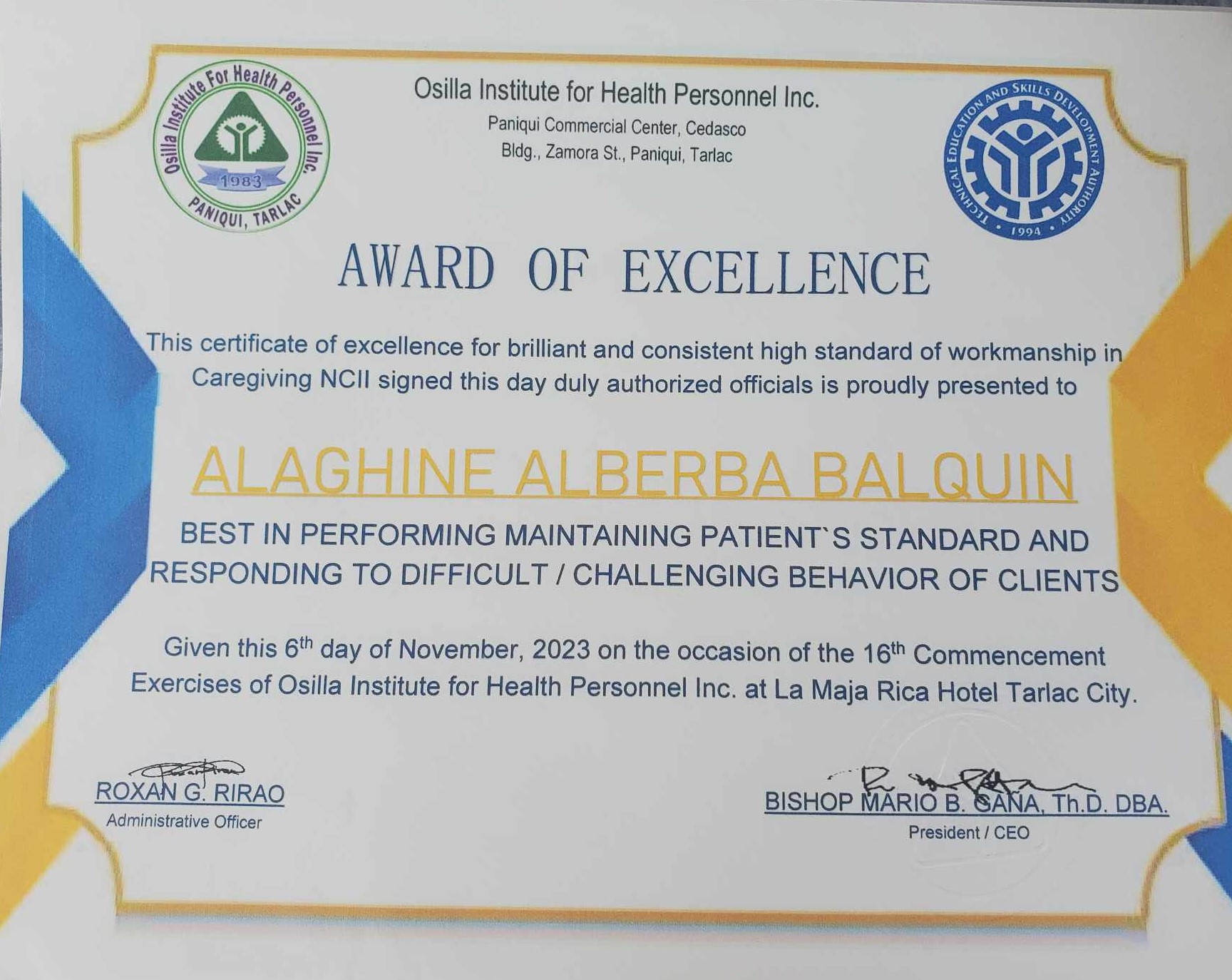 Maintaning patient standards