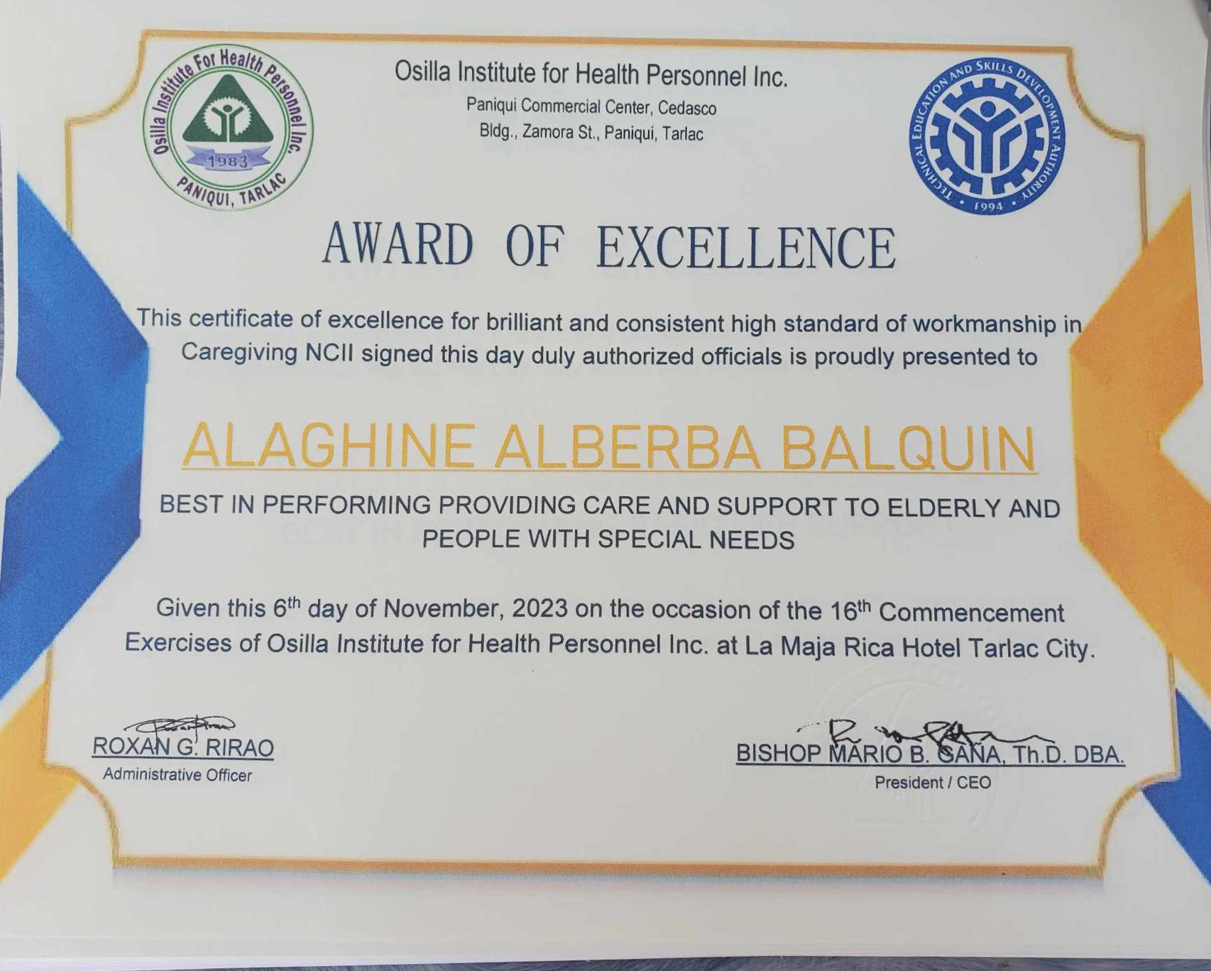 Providing care and support to elderly