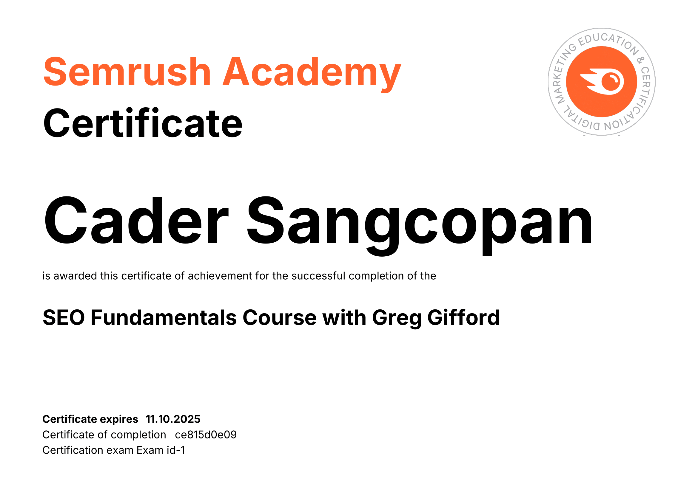 SEO Fundamentals Course with Greg Gifford