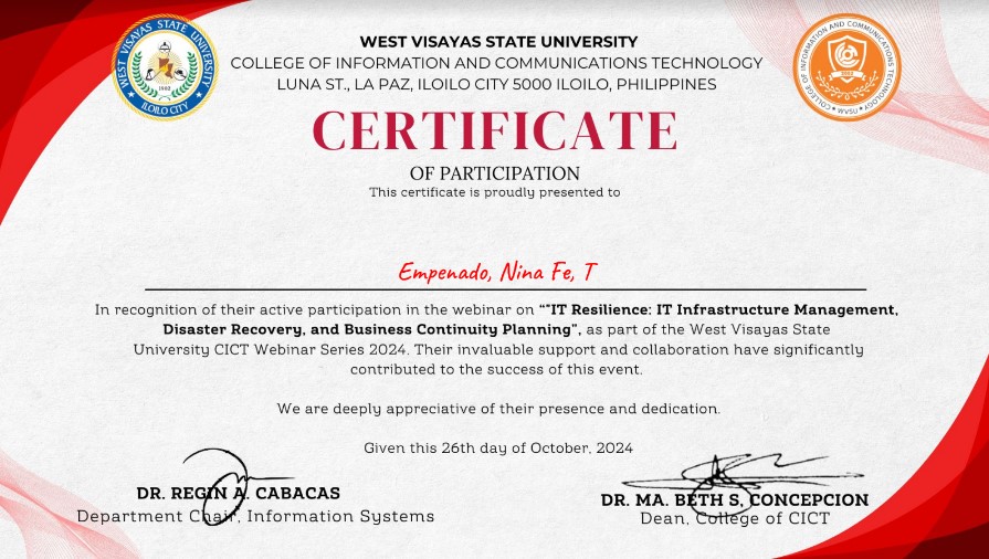 IT Resilience : IT Infrastructure Management, Disaster Recovery, and  BCP