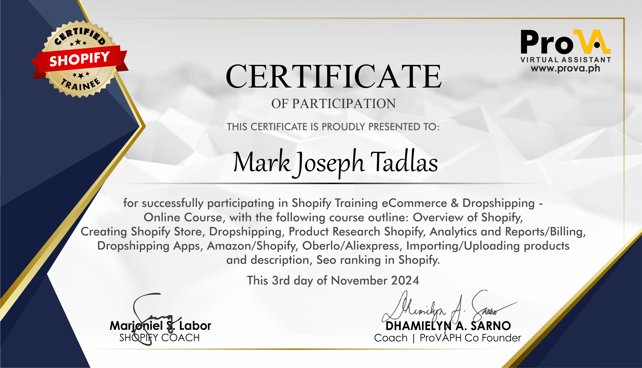 DROPSHIPPING SHOPIFY