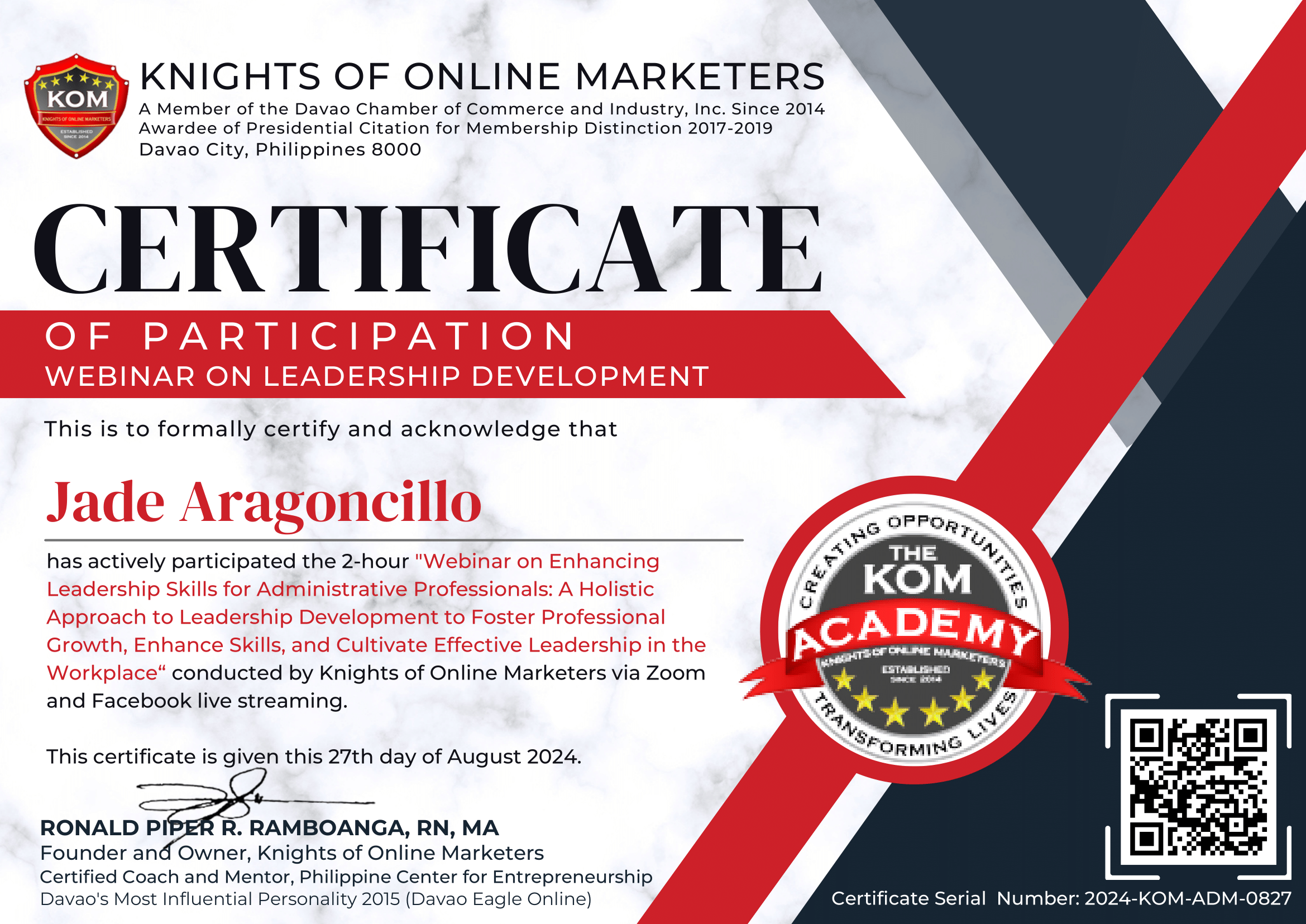 Enchancing Leadership Skills for Administrative Professionals