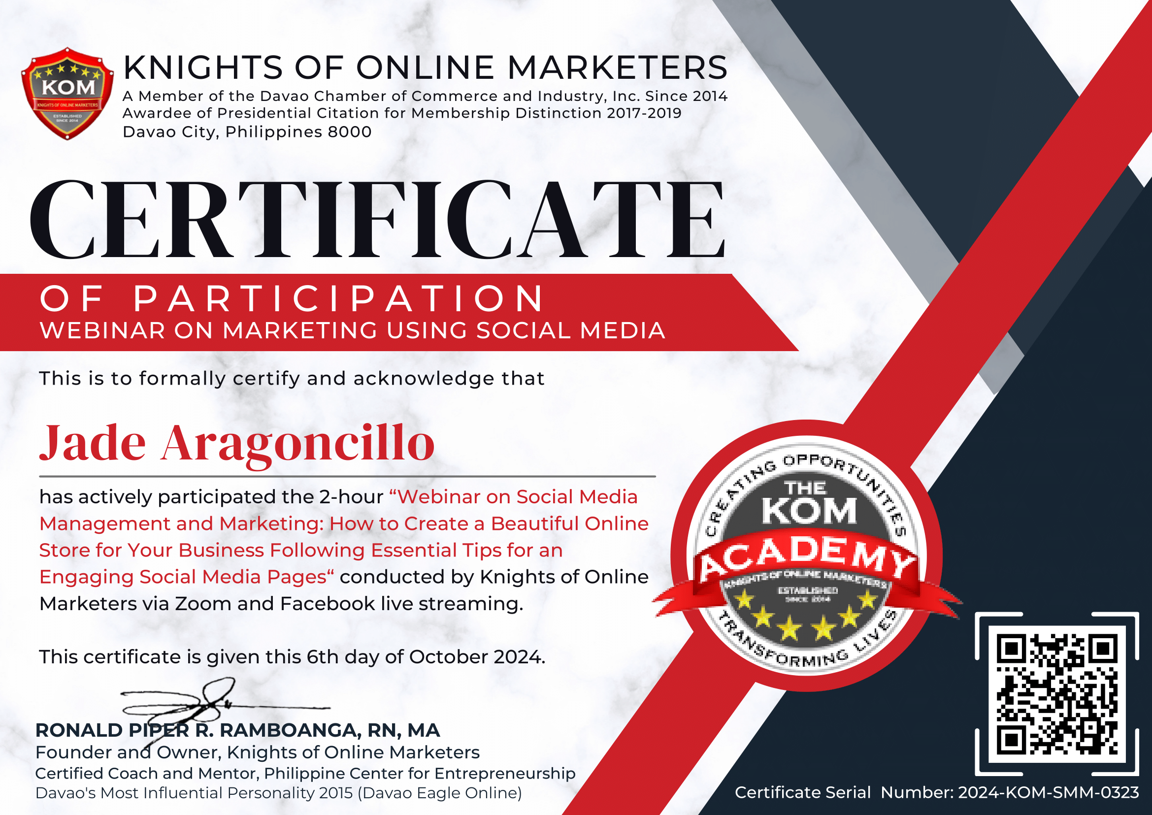 Social Media Management and Marketing