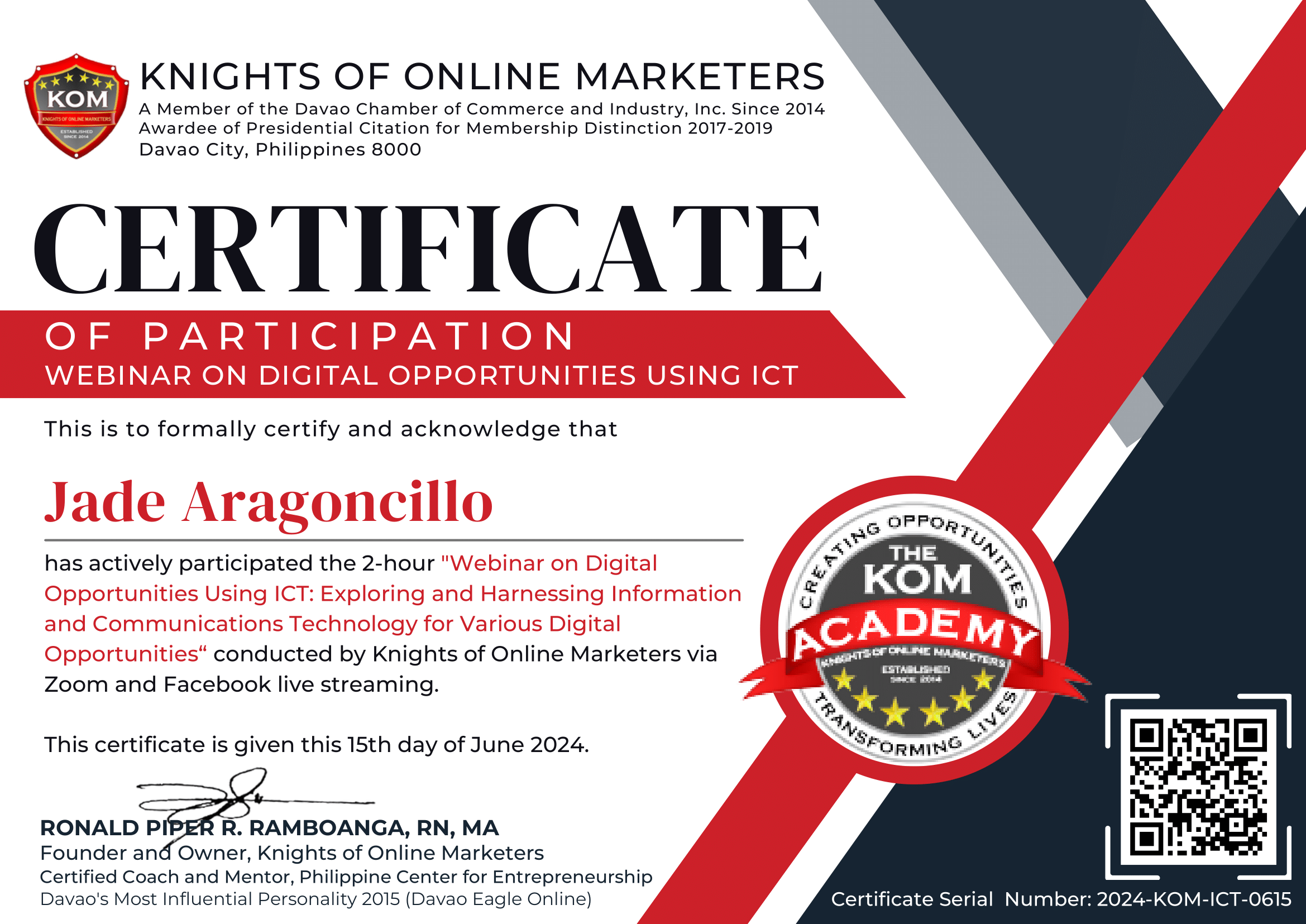 Digital Opportunities Using ICT