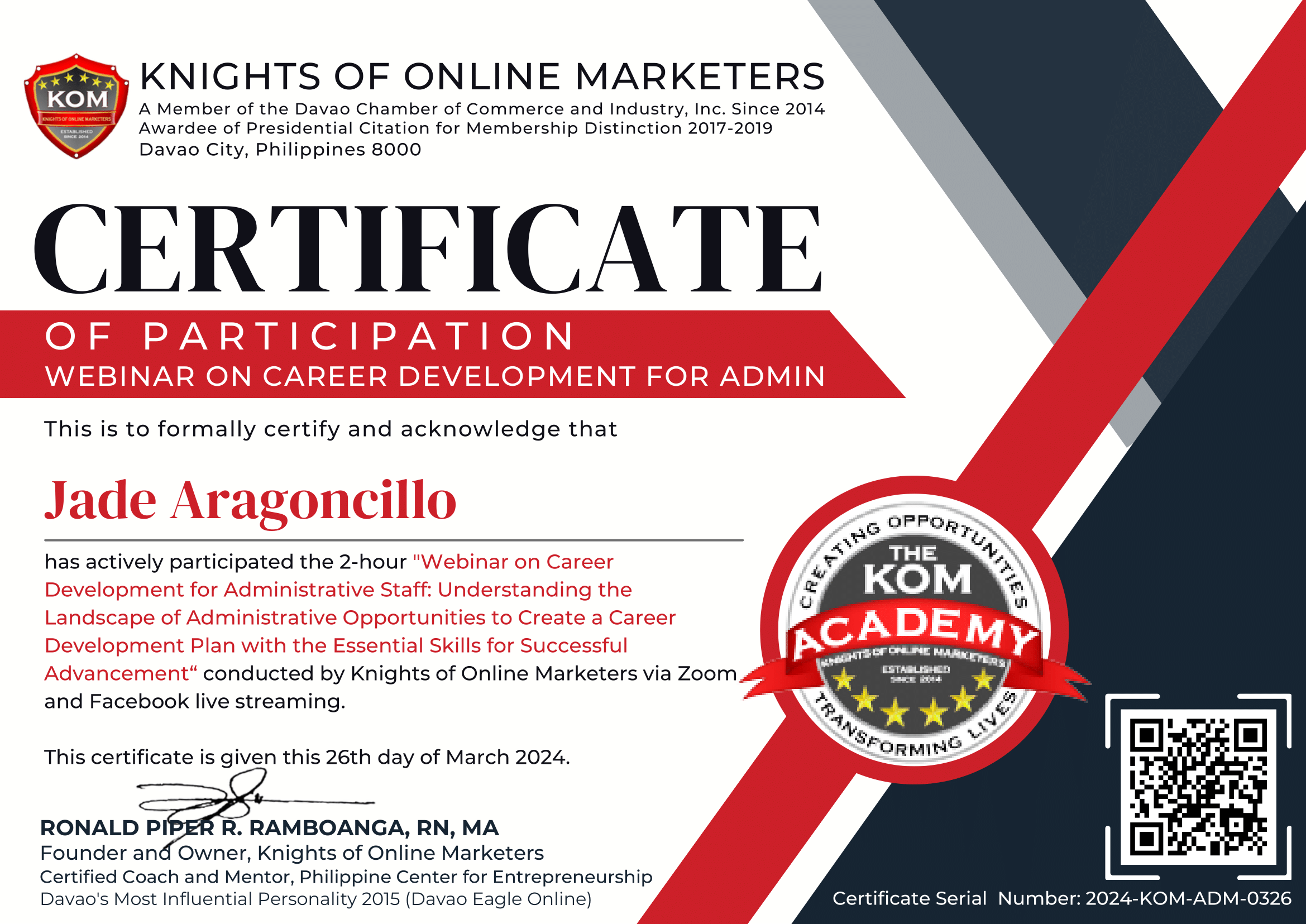 Career Development for Administrative Staff