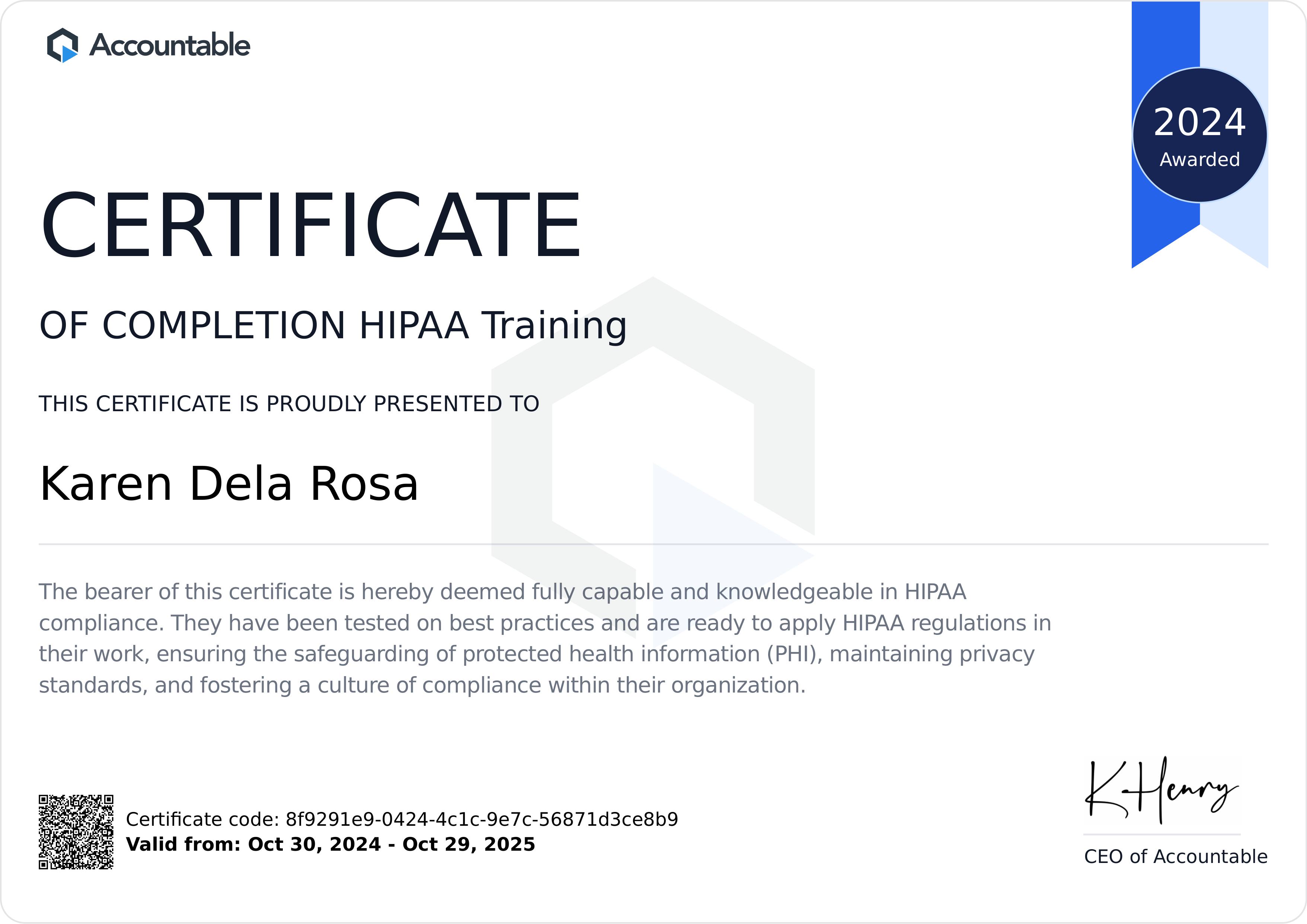 HIPAA Training