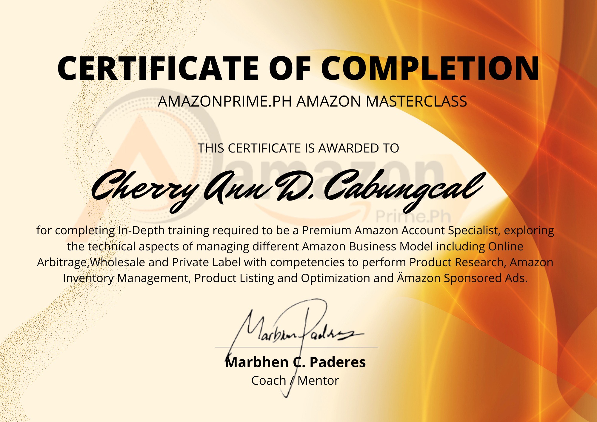 Amazon Mastery Class