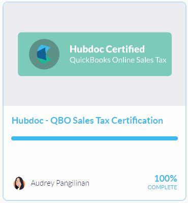 Hubdoc Certified QuickBooks Online Sales Tax