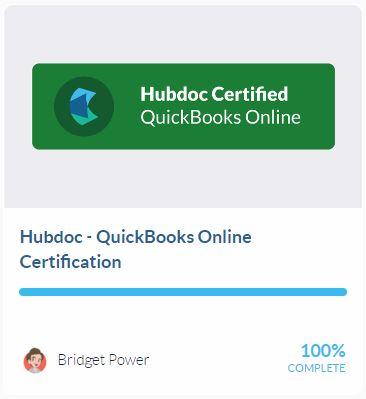 Hubdoc Certified QuickBooks Online