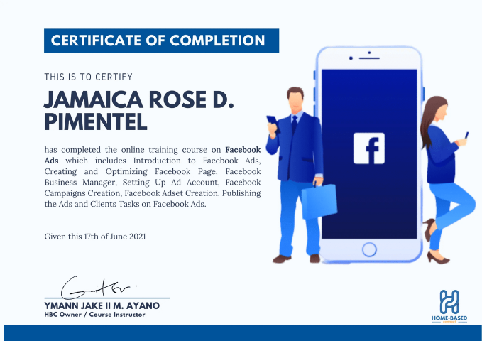 Certificate of Completion