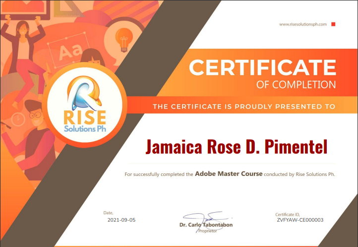 Certificate of Completion