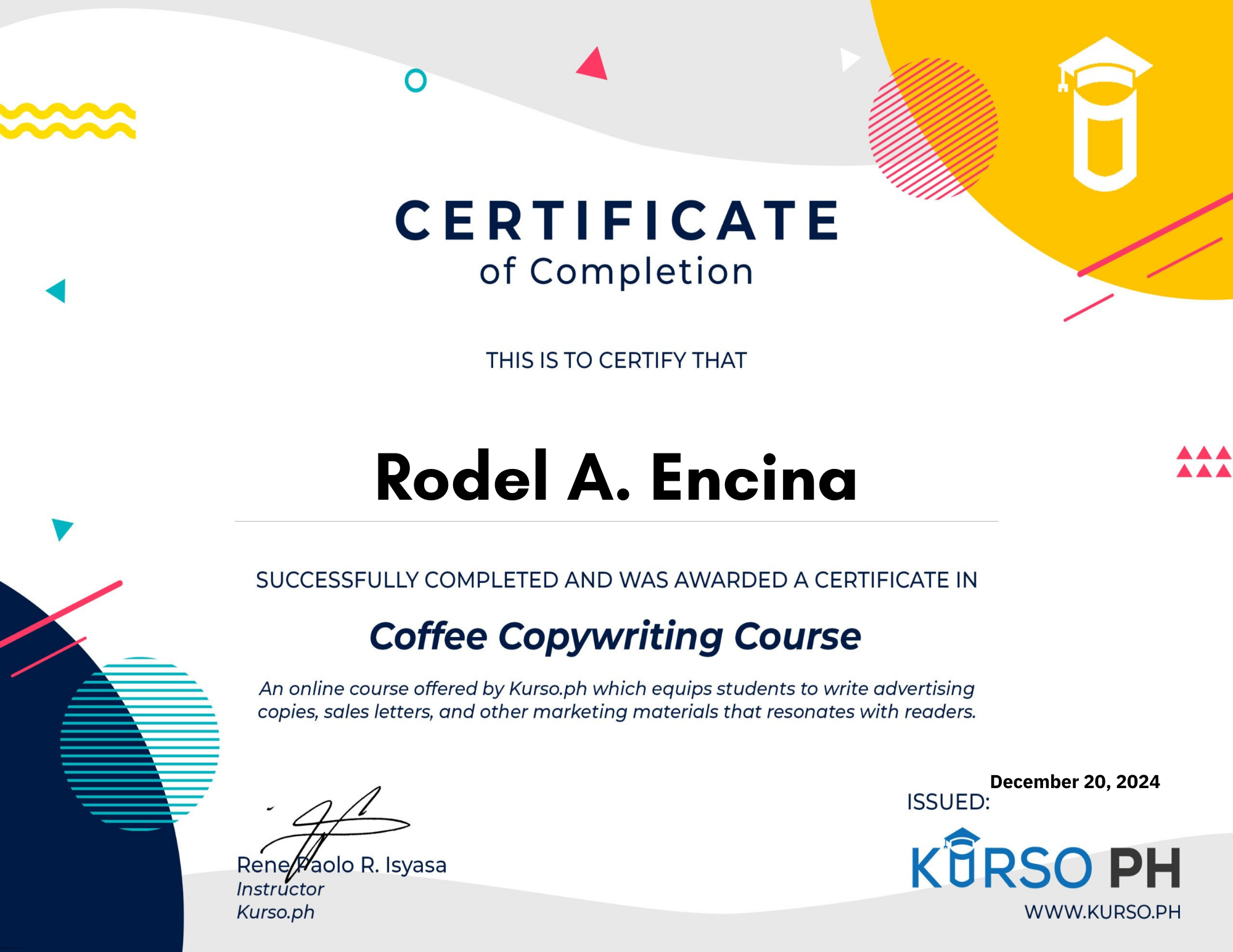 Coffee Copywriting Course