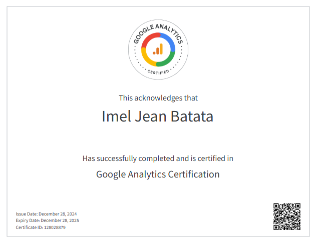 Google Ads Analytics Certification