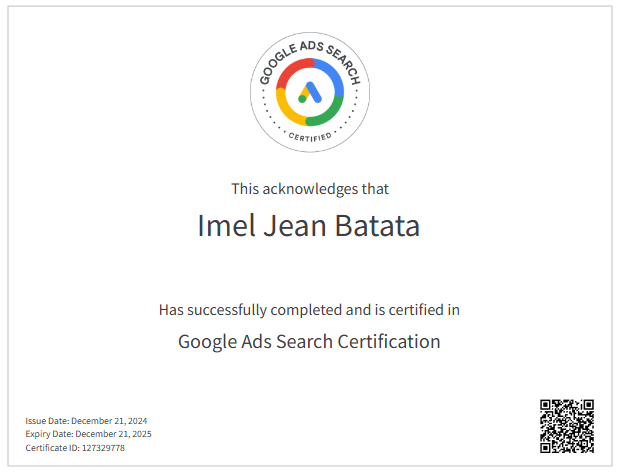 Google Ads Search Certification