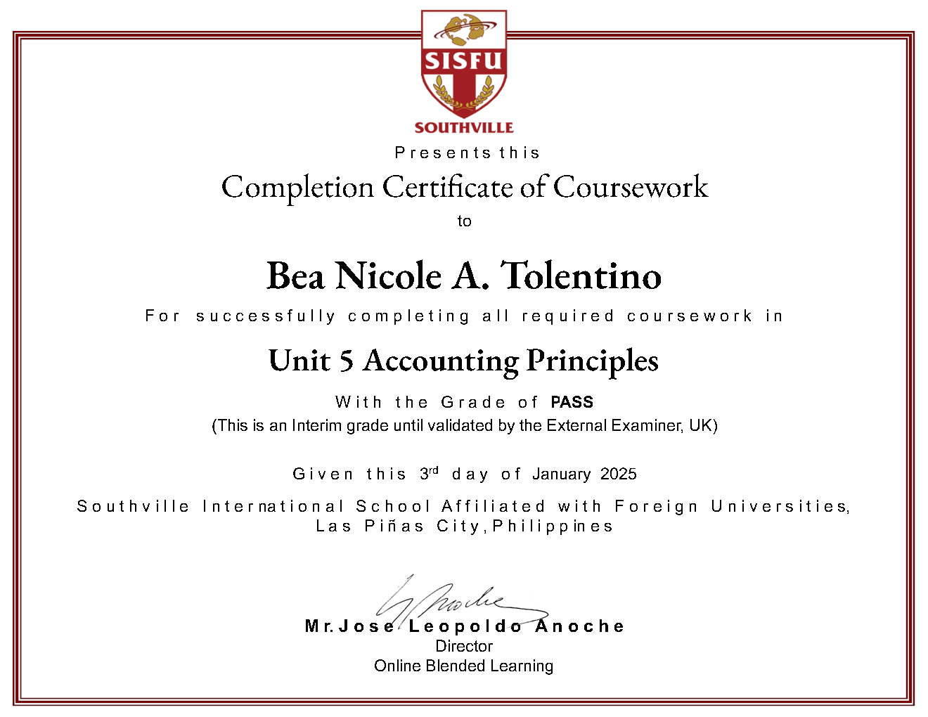 Accounting Principles Coursework