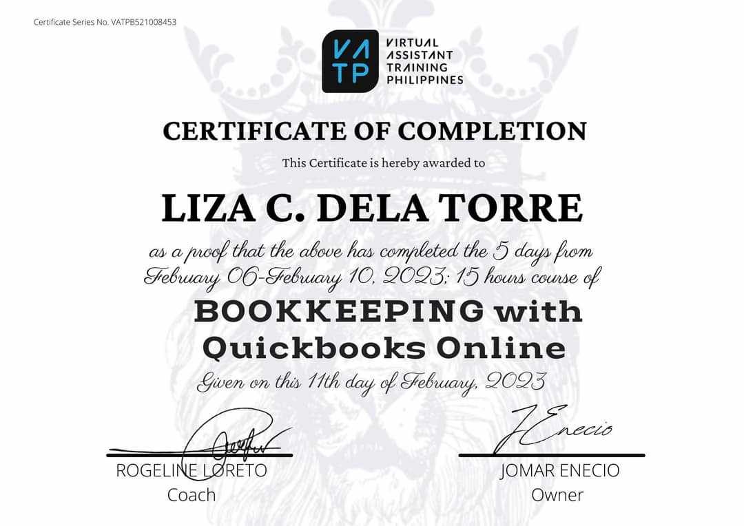 Quickbooks Online Certificate