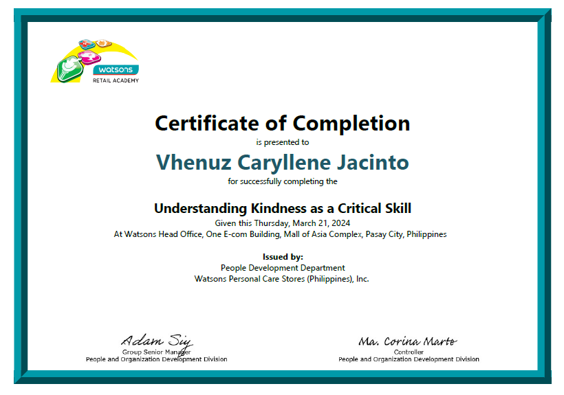 Understanding Kindess as a Critical Skill