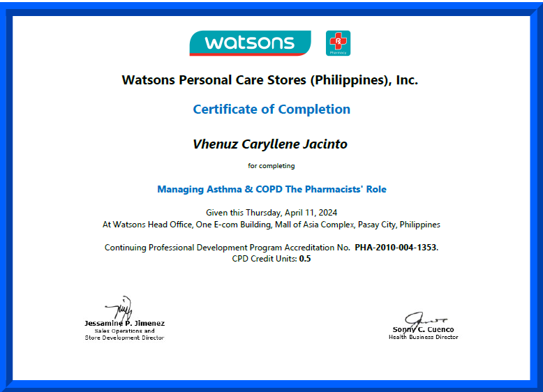 Managing Asthma and COPD The Pharmacist Role