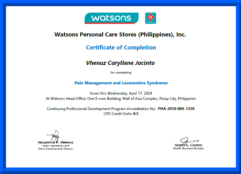 Pain Management and Locomotive Syndrome