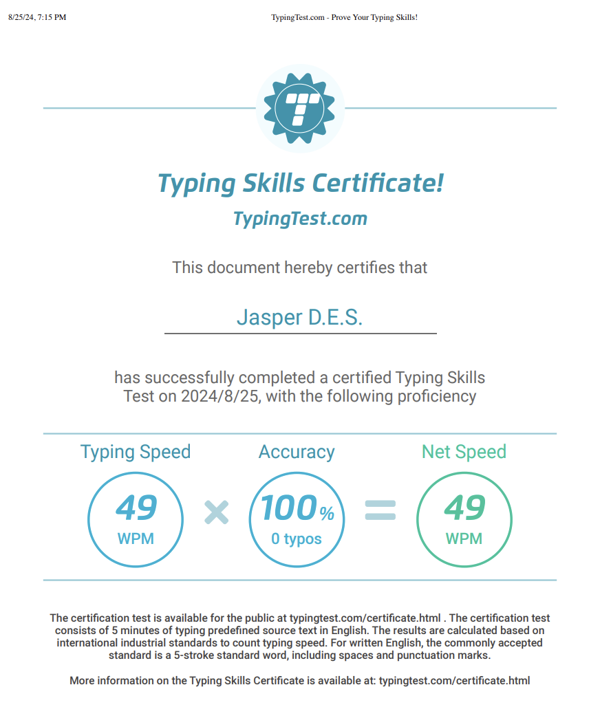 typing test