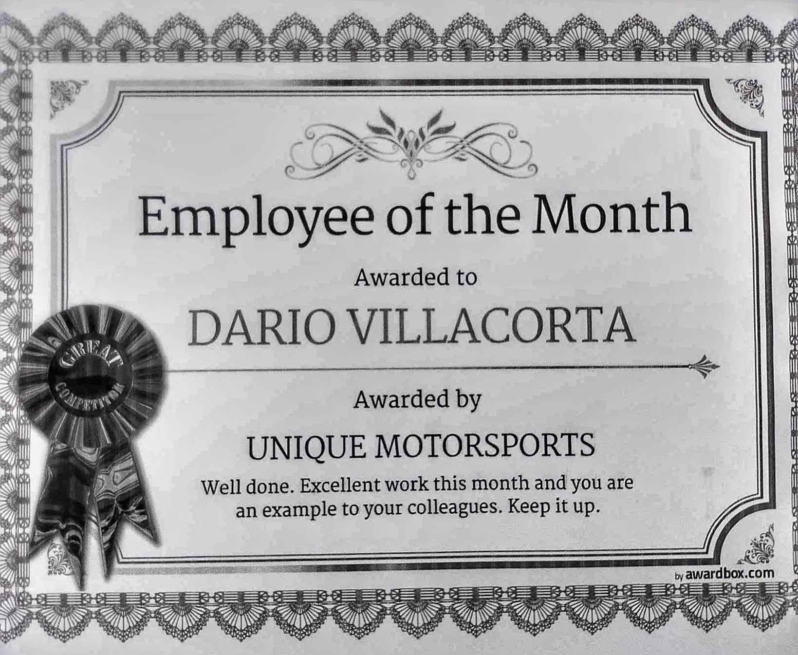 Employee of the Month