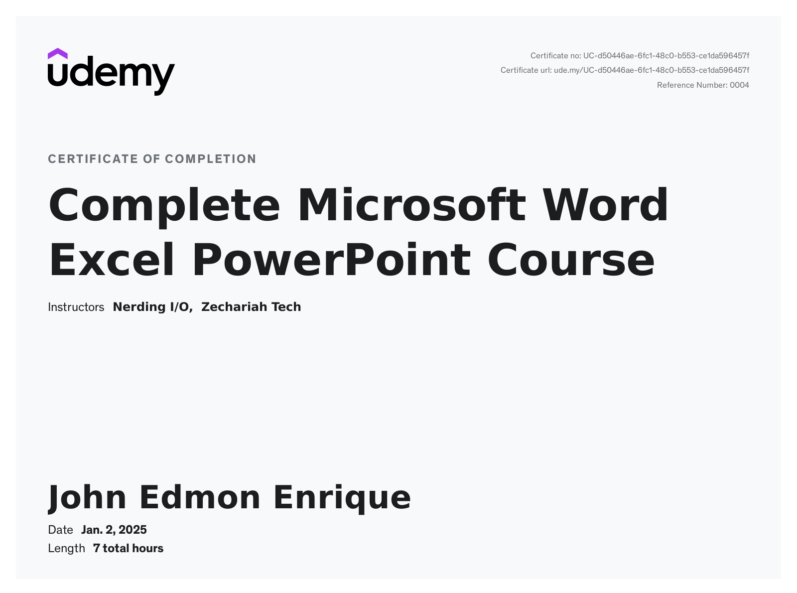 Complete Microsoft Word Excel Powerpoint Course