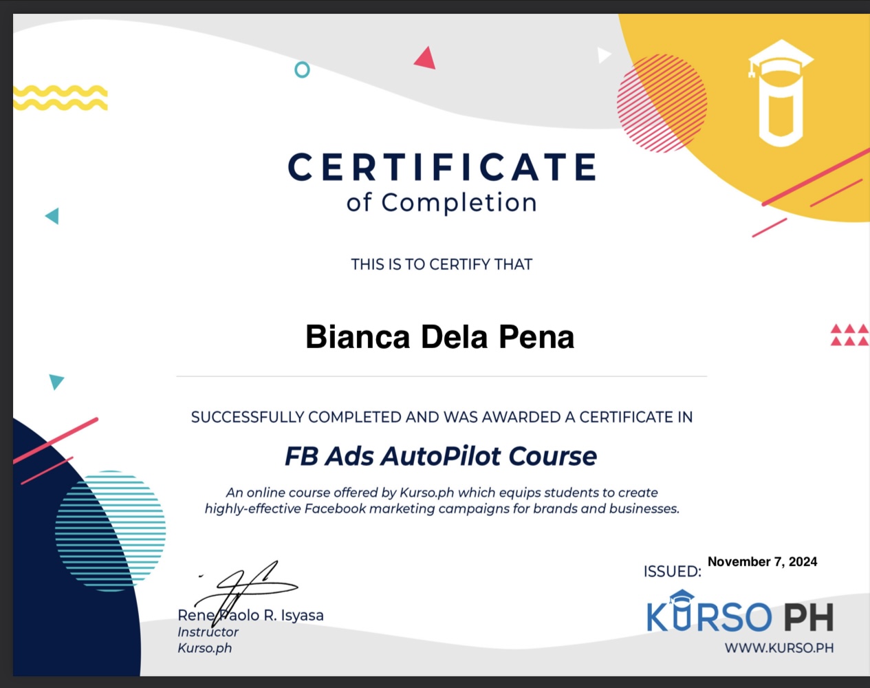 FB Ads AutoPilot Course- KursoPH