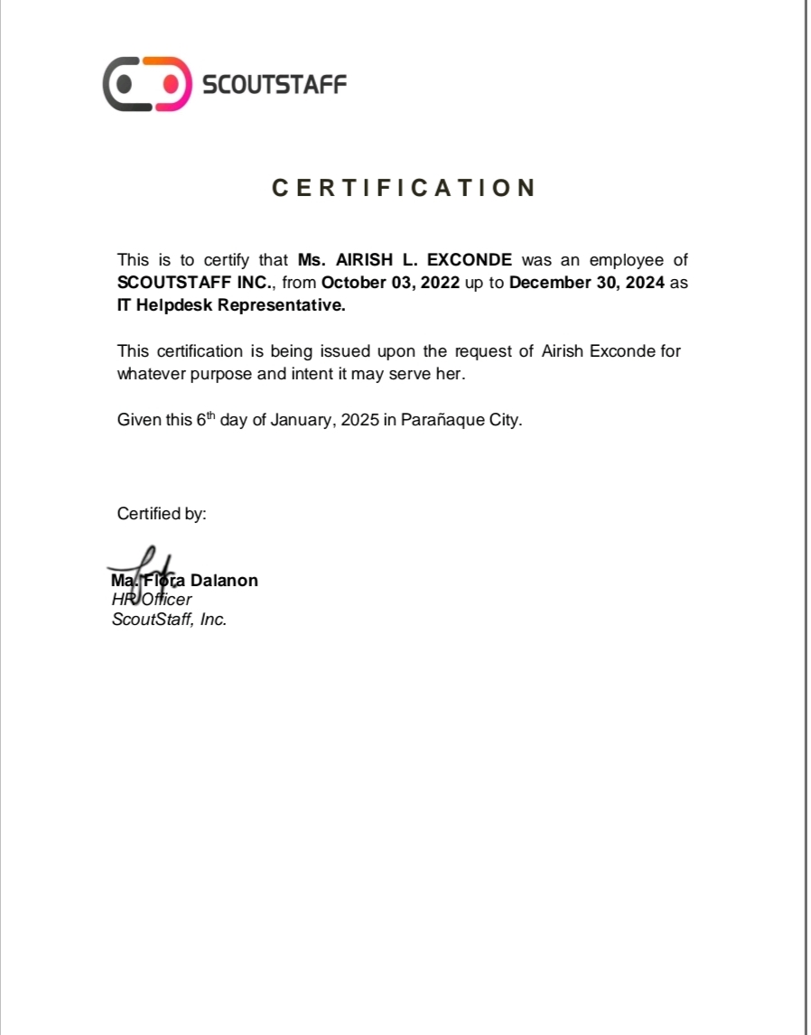 IT Help Desk Representative