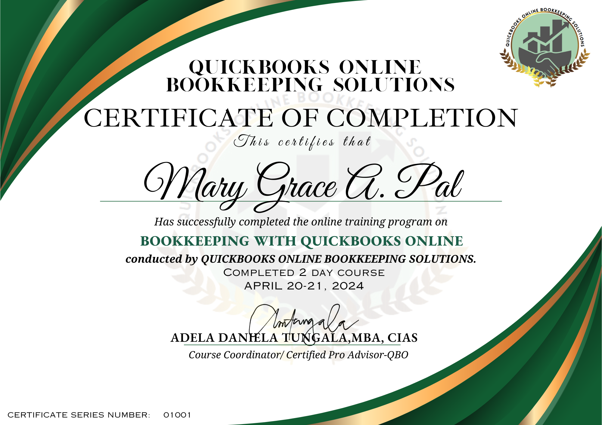 Bookeeping with Quickbooks Online