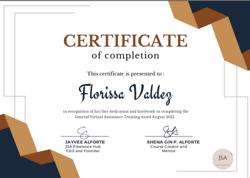 General Virtual Assistance Training