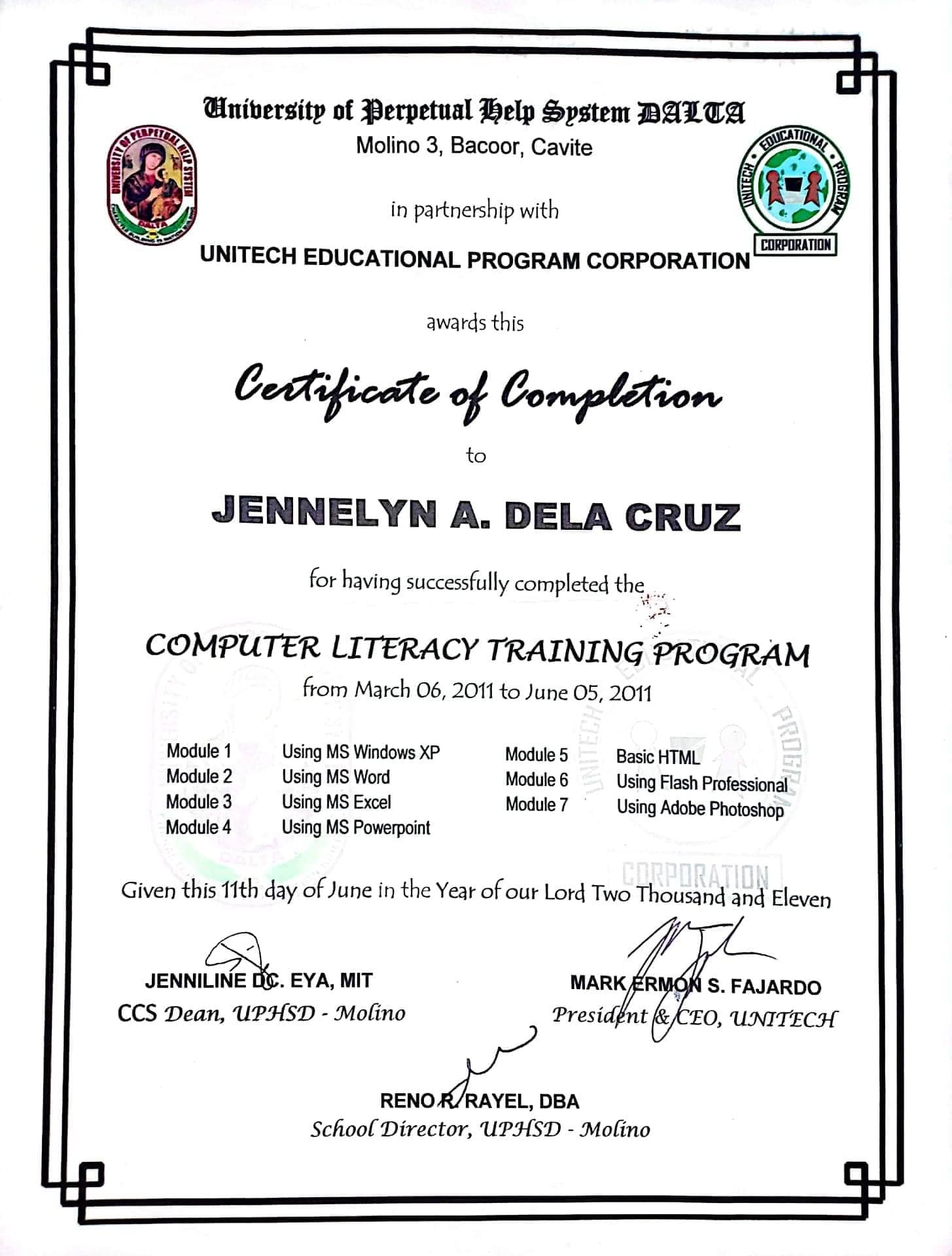 Computer Literacy Training Program