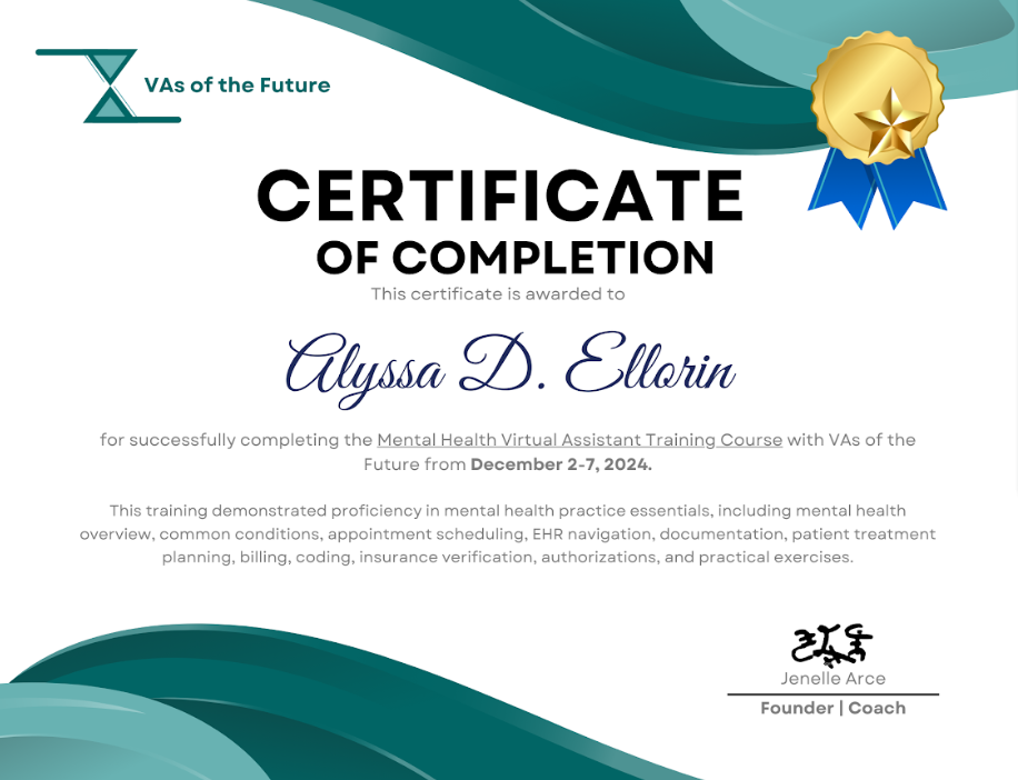 Mental Health Virtual Assistant Training Course