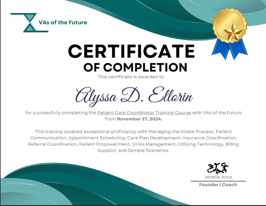 Patient Care Coordinator Training Course