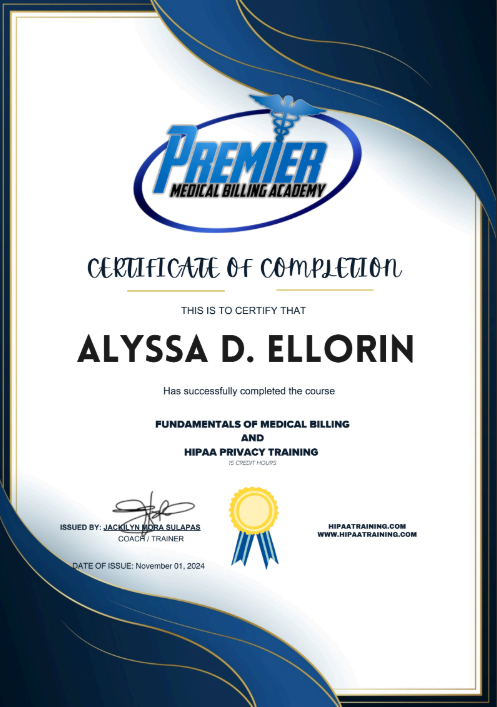 Fundamentals of Medical Billing and HIPAA Privacy Training