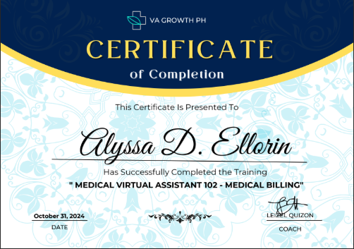 Med VA 102: Medical Billing